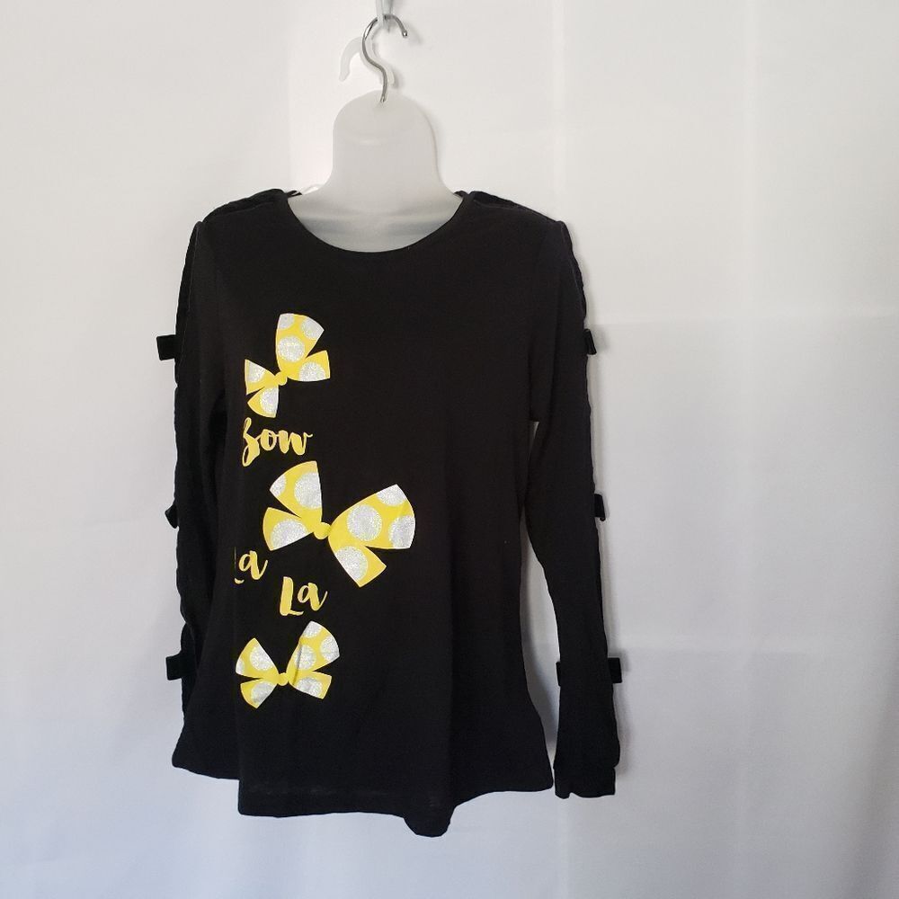 Disney Parks Bow La‎ La Black Long Sleeve Shirt